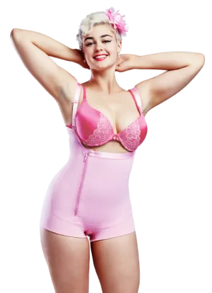 Ultimate Shapewear Compression Garments - Post Surgical Garments – Short Pink - Limited Sizes Available