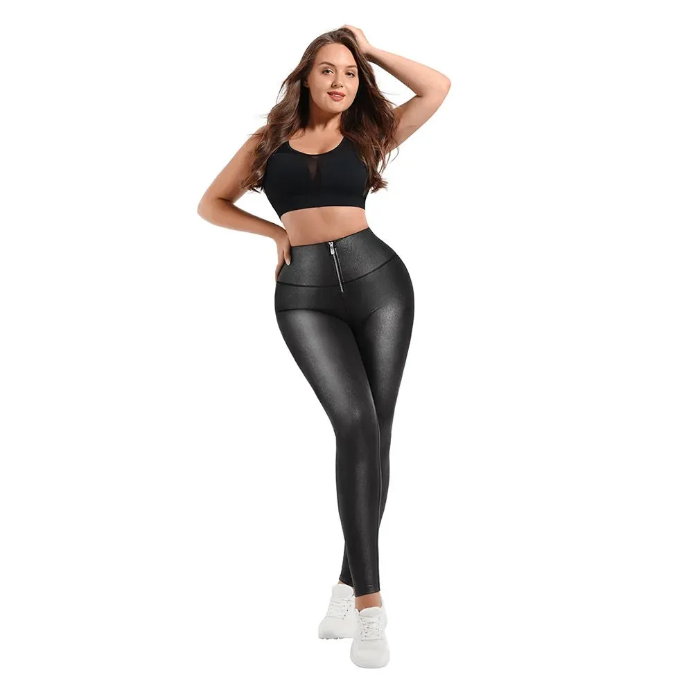 Vegan Leather Shaper Leggings