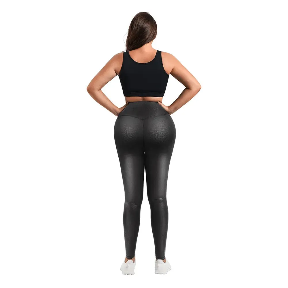 Vegan Leather Shaper Leggings