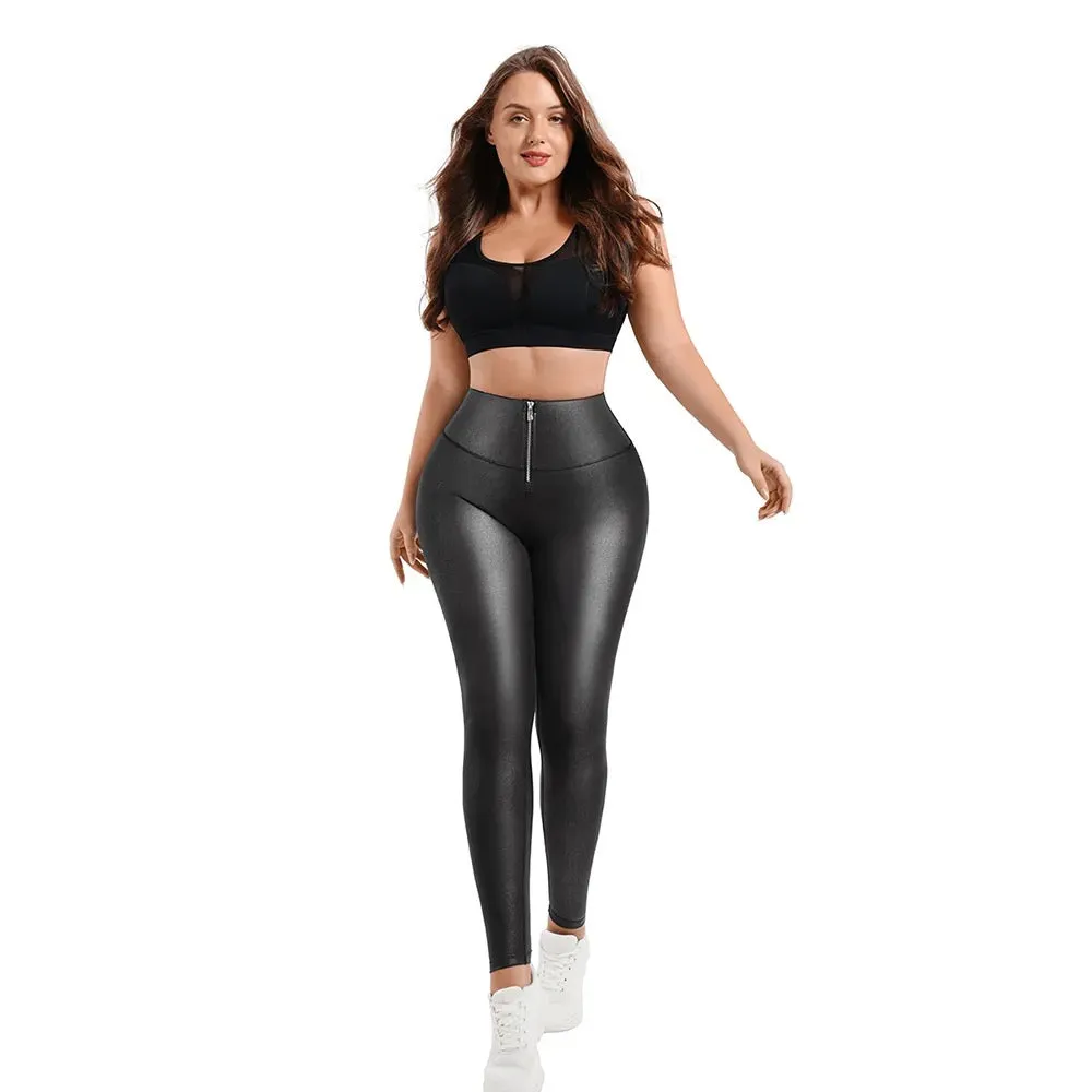 Vegan Leather Shaper Leggings