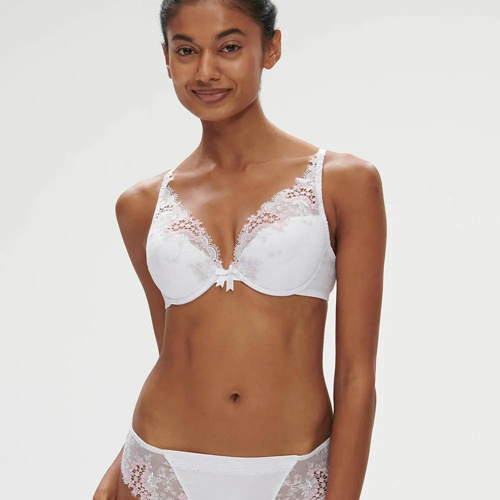 Wish Cristal White Triangle Push-Up Bra