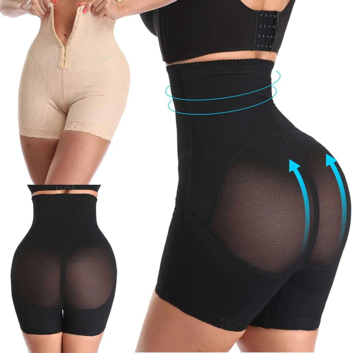 Women Shapewear Fajas Thigh Slimmer Butt Lifter High Waist Tummy Control