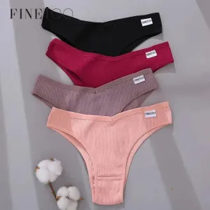 Women's  Sexy Cotton Brazilian Panties 3Pcs/set