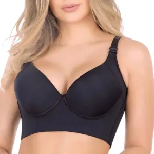 Women's Sexy Push-Up Sports Bra with Back Fat Concealment